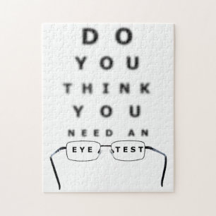 Eye Test Chart Jigsaw Puzzle
