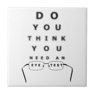 Eye Test Chart Tile
