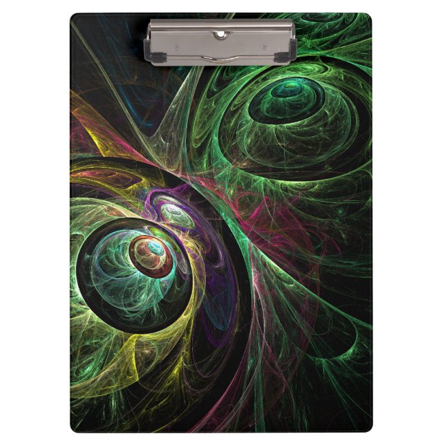 Eye to Eye Abstract Art Clipboard (Front)