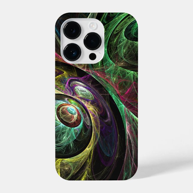 Eye to Eye Abstract Art iPhone Case (Back)