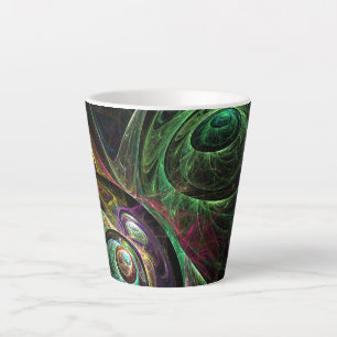 Eye to Eye Abstract Art Latte Mug