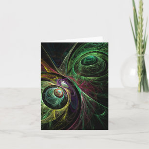 Eye to Eye Abstract Art Note Card