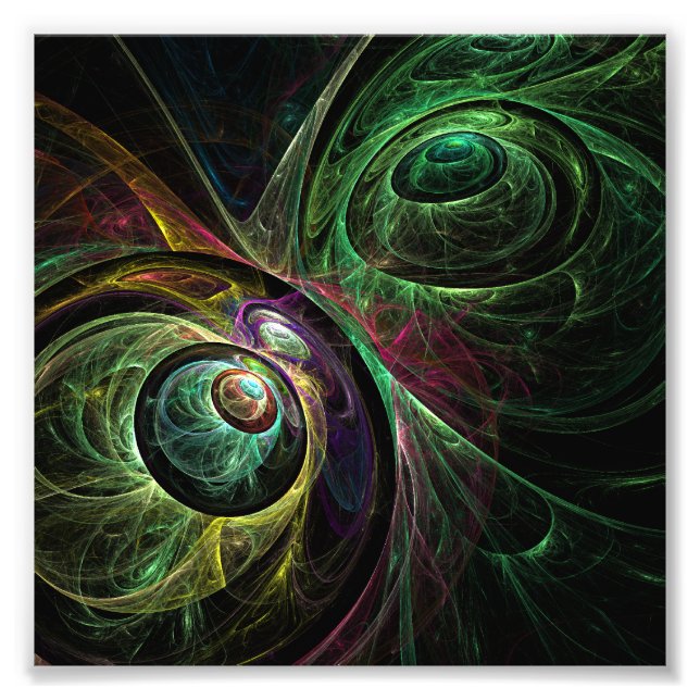 Eye to Eye Abstract Art Photo Print (Front)