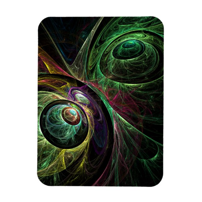 Eye to Eye Abstract Art Premium Magnet (Vertical)