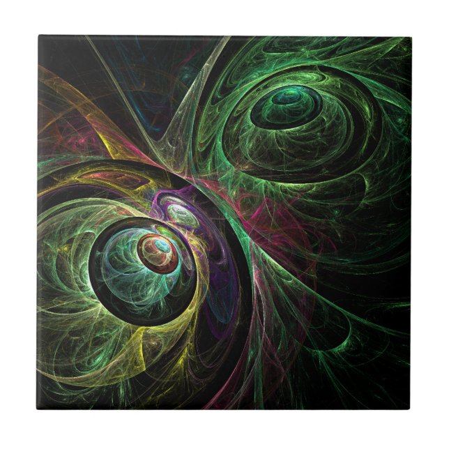 Eye to Eye Abstract Art Tile (Front)