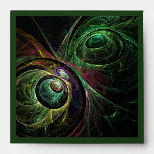 Eye to Eye Abstrait Art Carré Enveloppe