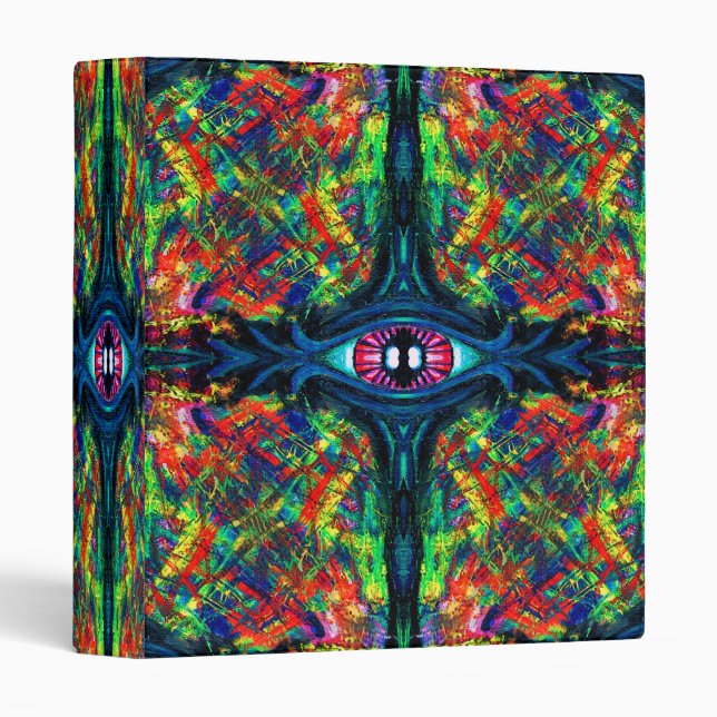 Eye Twisted and Trippy Painting Binder (Front/Spine)