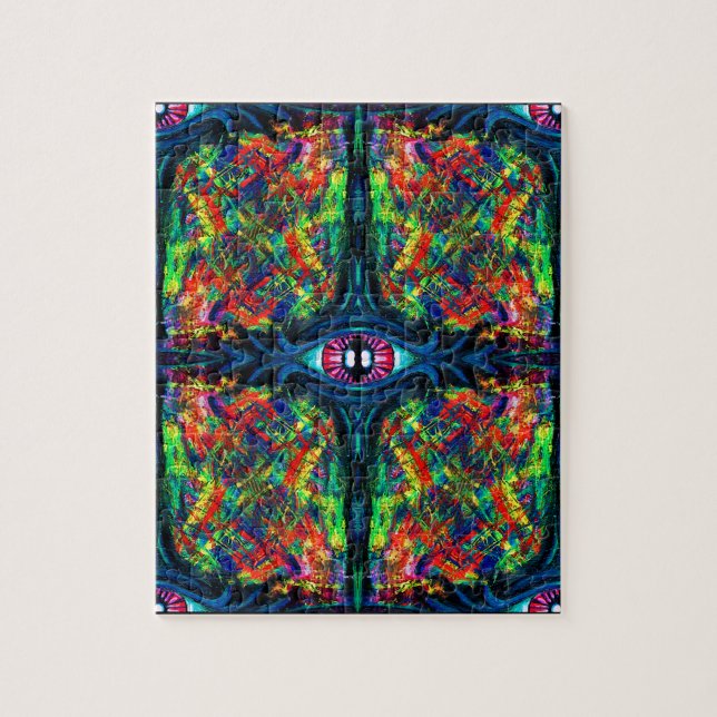 Eye Twisted and Trippy Painting Jigsaw Puzzle (Vertical)