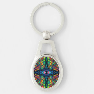 Eye Twisted and Trippy Painting Keychain
