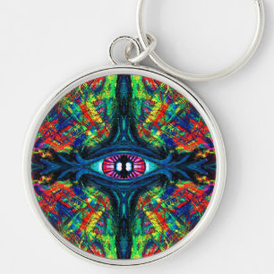 Eye Twisted and Trippy Painting Keychain