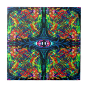 Eye Twisted and Trippy Painting Tile