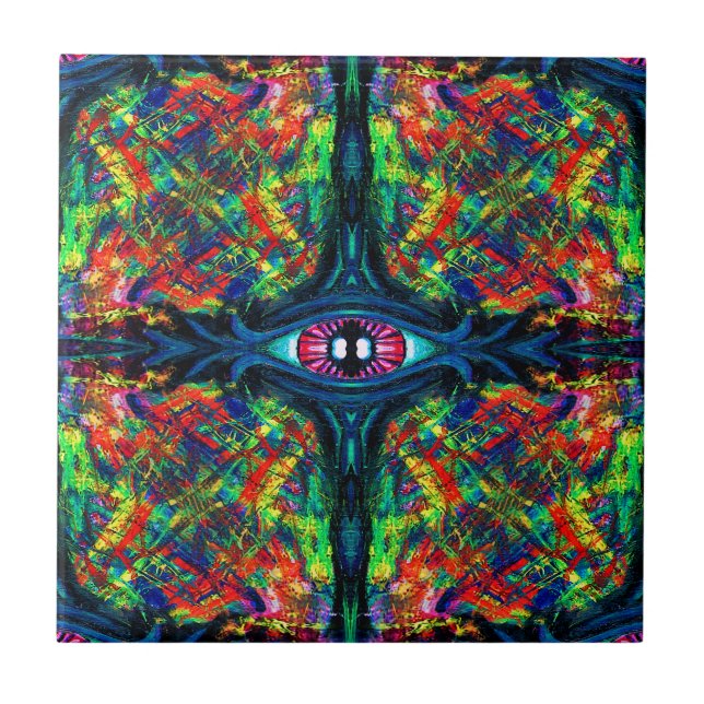 Eye Twisted and Trippy Painting Tile (Front)