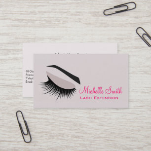 Eye with long lashes Lash Extension business card