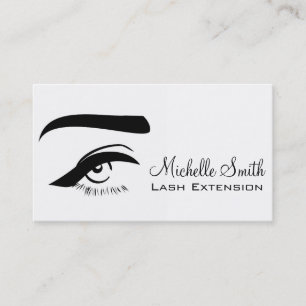 Eye with long lashes Lash Extension business card