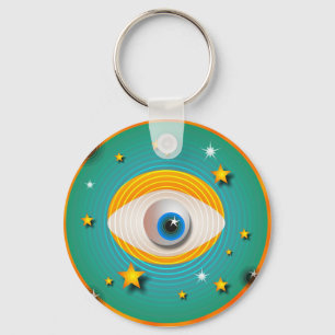 Eyeball Abstract Keychain