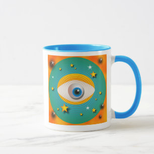 Eyeball Abstract Mug