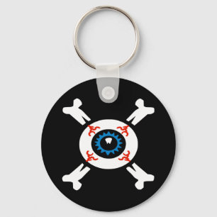 Eyeball-and-Crossbones  Keychain