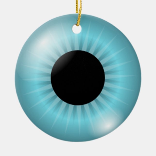 Eyeball Ceramic Ornament (Front)