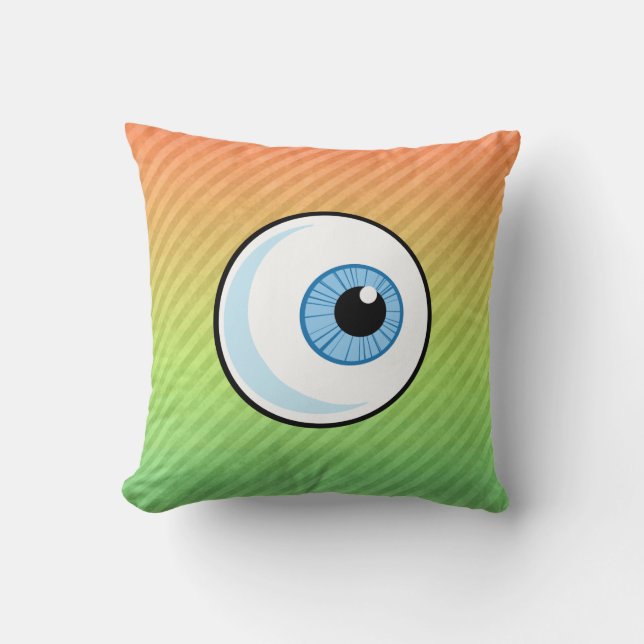 Eyeball design throw pillow (Front)