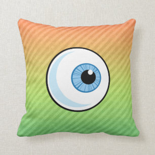 Eyeball design throw pillow