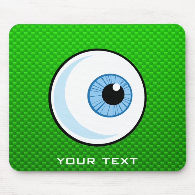 Eyeball; Green Mouse Pad (Front)