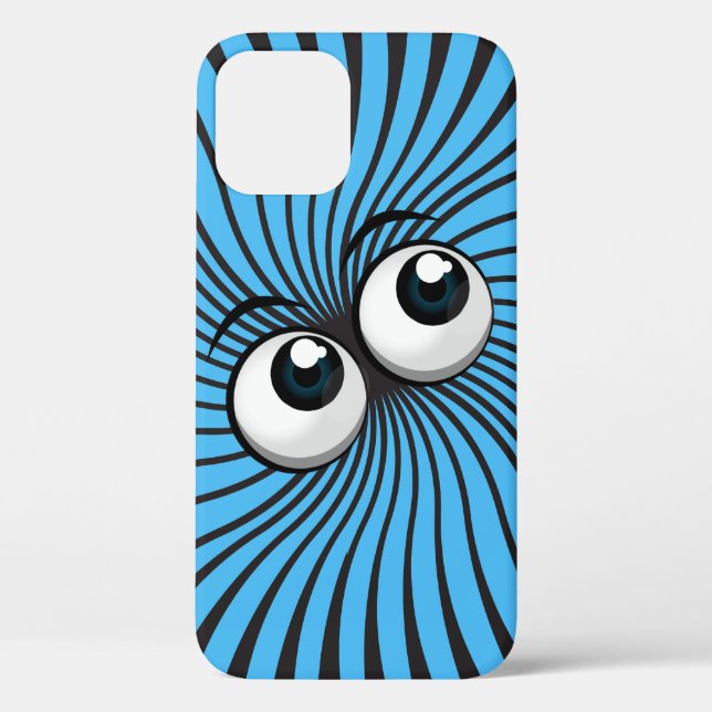 Eyeball Mania on aqua Case-Mate iPhone Case (Back)