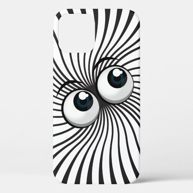 Eyeball Mania on white Case-Mate iPhone Case (Back)