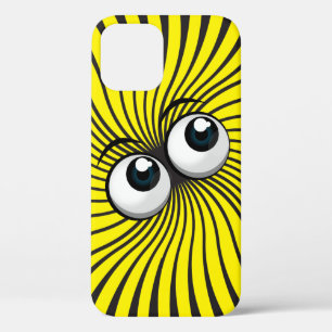 Eyeball Mania on yellow iPhone 12 Case