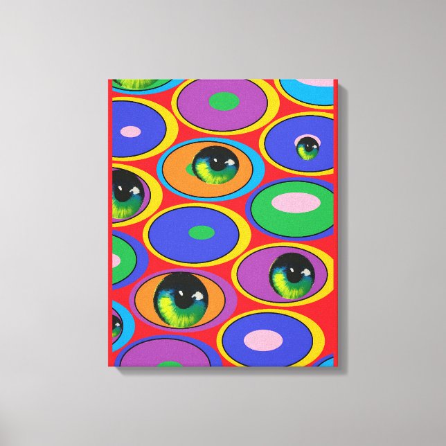 Eyeball Patch Canvas Print (Front)