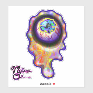 Eyeball Pleurant Paint Splash Larmes Emoji Sticker