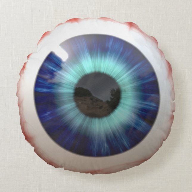 Eyeball Round Pillow (Front)