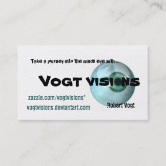 eyeball, visi, ns, Vogt, Take a journey into th... Business Card