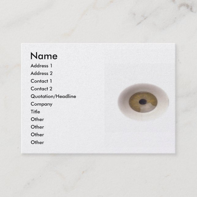 Eyeballs Business Card (Front)