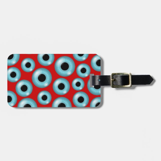 Eyeballs Luggage Tag (Front Horizontal)