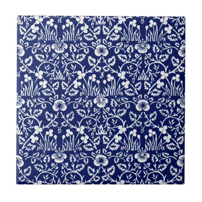 Eyebright Pattern, William Morris Tile (Front)