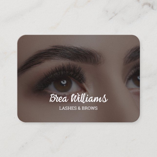 Eyebrow Brows Microblading Business Card (Front)