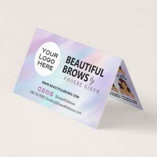 Eyebrow Microblading Brow Aftercare & Appointment Business Card
