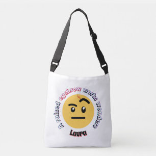 Eyebrow Sass: A Raised Eyebrow Works Wonders Crossbody Bag