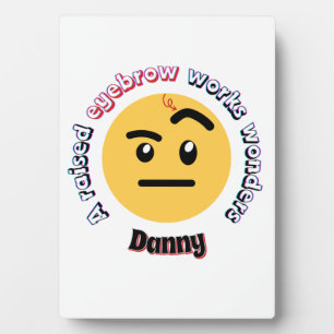 Eyebrow Sass: A Raised Eyebrow Works Wonders Plaque