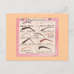 Eyebrows Celebrity ~ Carte postale / Invitations