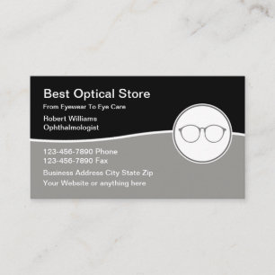 Eyecare Vision Ophthalmologie Thème Cartes de visi