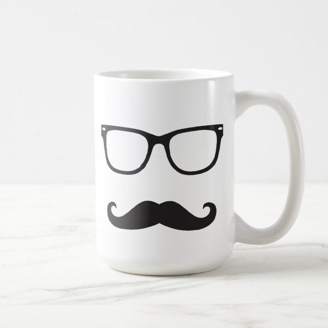 Eyeglasses and Moustache Mug (Right)