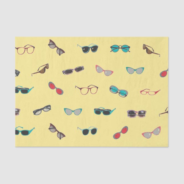 Eyeglasses and Sunglasses Gift Tissue Paper (Front)