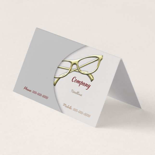 Eyeglasses Business Card (Front)
