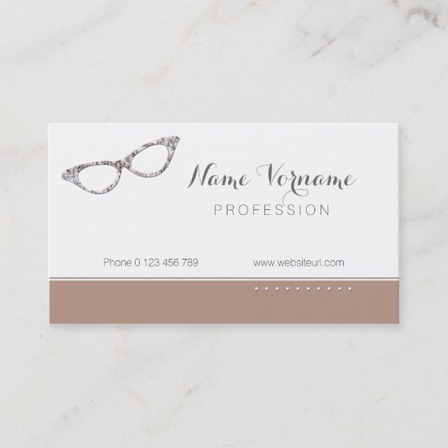eyeglasses business card (Front)