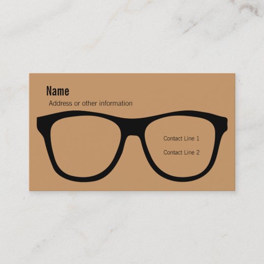 Eyeglasses Business Card Zazzle.ca