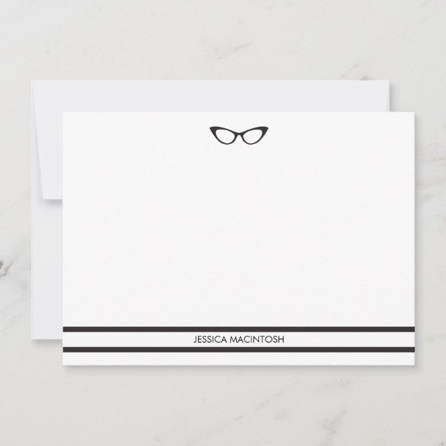 Eyeglasses Note Cards (Front)