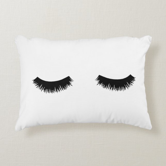 Eyelash Accent Pillow (Front)