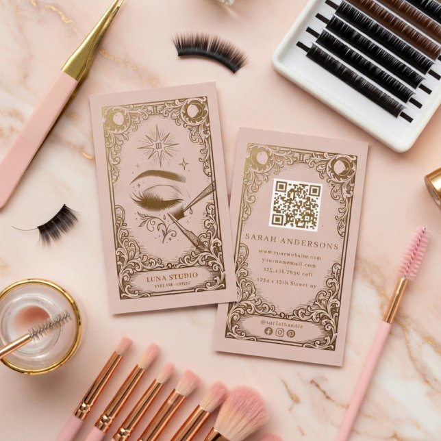 Eyelash Artist Business Card | Celestial Lash Tech (Creator Uploaded)