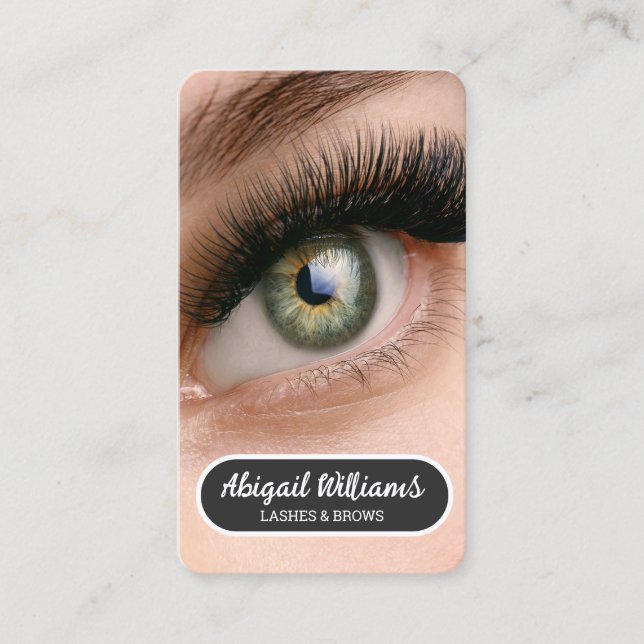 Eyelash Extension Business Card (Front)